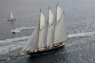The schooner Atlantic under sail...